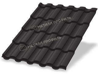 Металлочерепица Металл-Профиль Монтекристо-M 0,5 PURETAN® RR 32 Темно-коричневый