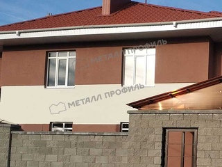 Металлочерепица Металл-Профиль Трамонтана-SL 0,5 NormanMP RR 32 Темно-коричневый 3 - в «Монолит-Металлопрокат».